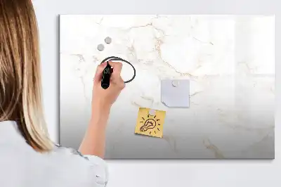 Magnetisk skrivetavle i elegant marmordesign