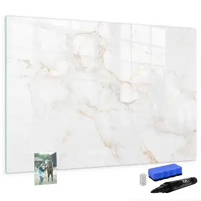Magnetisk skrivetavle i elegant marmordesign