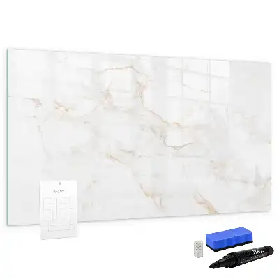 Magnetisk skrivetavle i elegant marmordesign