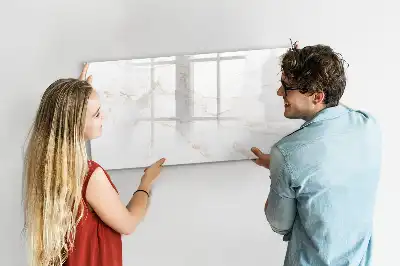 Magnetisk skrivetavle i elegant marmordesign