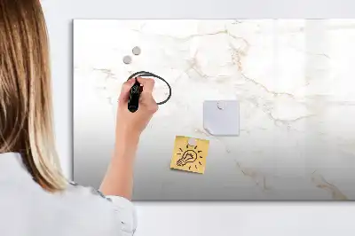 Magnetisk skrivetavle i elegant marmordesign