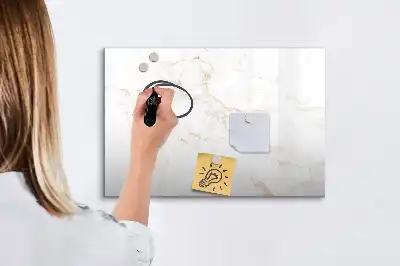 Magnetisk skrivetavle i elegant marmordesign