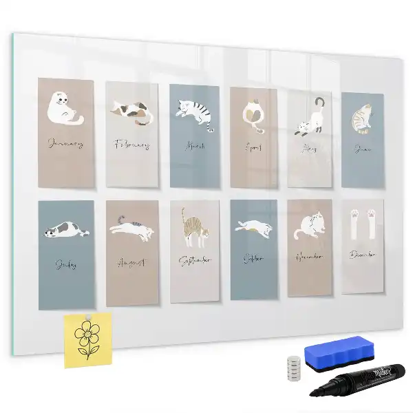 Magnetisk tegnetavle kattekalender