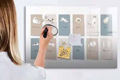 Magnetisk tegnetavle kattekalender