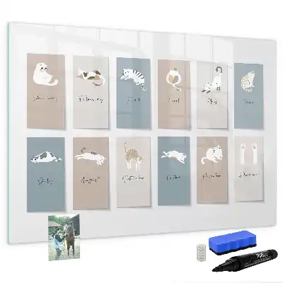 Magnetisk tegnetavle kattekalender
