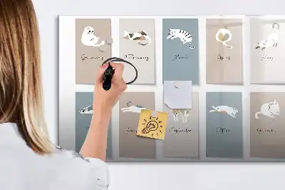 Magnetisk tegnetavle kattekalender