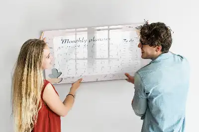 Magnetisk skrivetavle Månedens planner