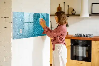 Magnetisk tegnetavle med motiv af vanddråber
