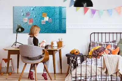 Magnetisk tegnetavle med motiv af vanddråber