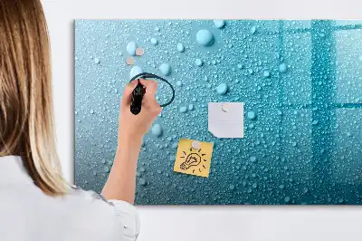 Magnetisk tegnetavle med motiv af vanddråber