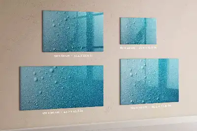 Magnetisk tegnetavle med motiv af vanddråber