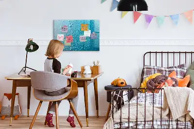 Magnetisk tegnetavle med motiv af vanddråber