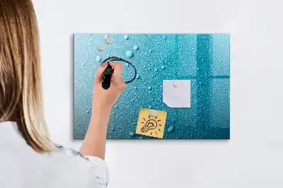Magnetisk tegnetavle med motiv af vanddråber