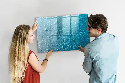 Magnetisk tegnetavle med motiv af vanddråber