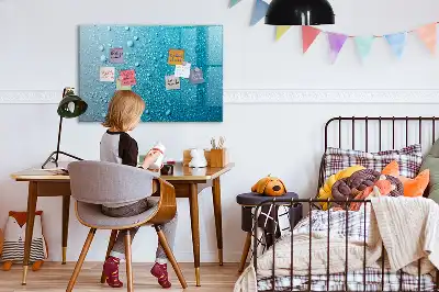 Magnetisk tegnetavle med motiv af vanddråber