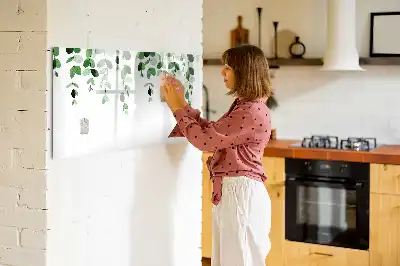 Magnetisk skrivetavle med planteblade