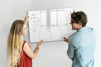Magnetisk skrivetavle med ugeskema