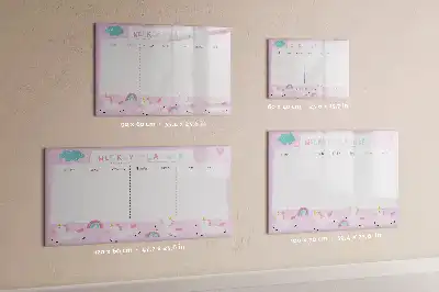 Magnetisk tegnetavle ugeplanner til børn