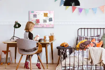 Magnetisk tegnetavle ugeplanner til børn