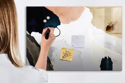 Magnetisk skrivetavle med stænkabstraktion