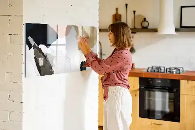 Magnetisk skrivetavle med stænkabstraktion