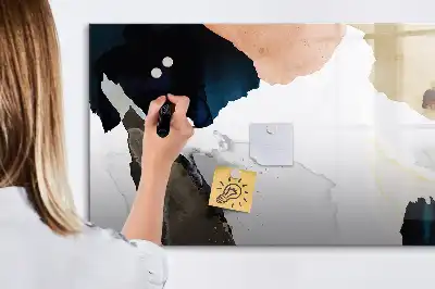 Magnetisk skrivetavle med stænkabstraktion
