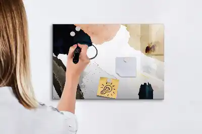 Magnetisk skrivetavle med stænkabstraktion