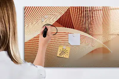 Magnetisk tegnetavle med abstrakt bølgemønster