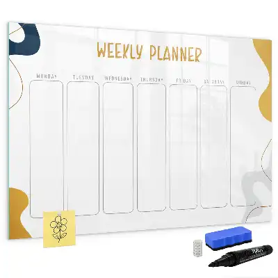 Ugeplanner magnetisk skrivetavle