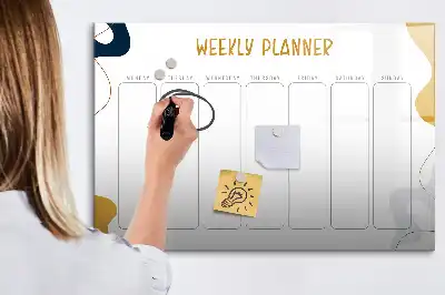 Ugeplanner magnetisk skrivetavle