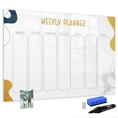 Ugeplanner magnetisk skrivetavle