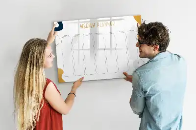 Ugeplanner magnetisk skrivetavle