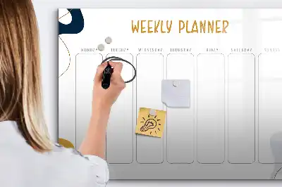 Ugeplanner magnetisk skrivetavle