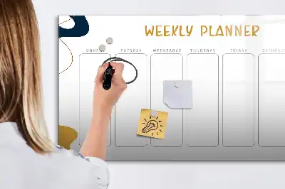 Ugeplanner magnetisk skrivetavle