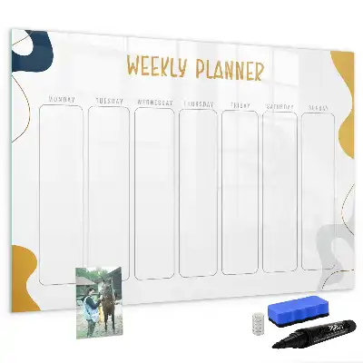 Ugeplanner magnetisk skrivetavle