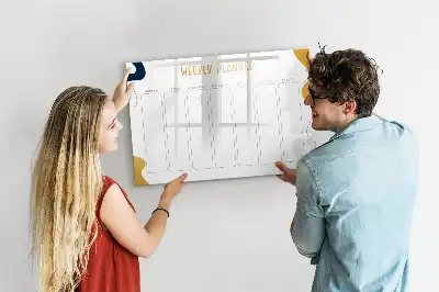 Ugeplanner magnetisk skrivetavle