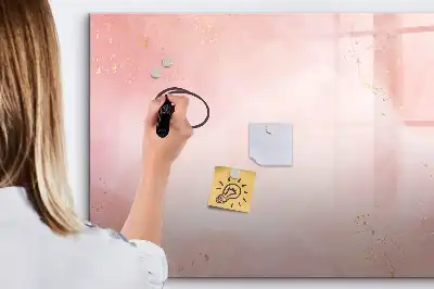 Tavle til at tegne magnetisk Lyserød marmor