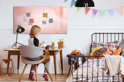 Tavle til at tegne magnetisk Lyserød marmor