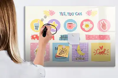 Magnetisk tegnetavle skoleplanner