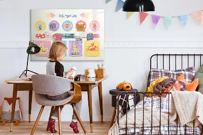 Magnetisk tegnetavle skoleplanner