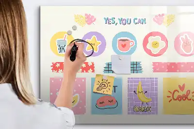 Magnetisk tegnetavle skoleplanner