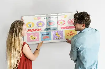 Magnetisk tegnetavle skoleplanner