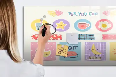 Magnetisk tegnetavle skoleplanner