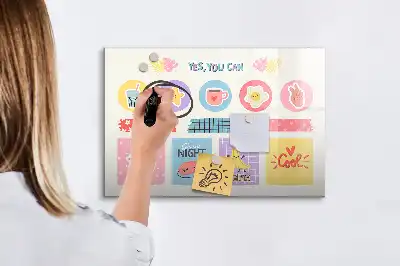Magnetisk tegnetavle skoleplanner