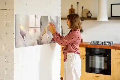 Magnetisk skrivetavle med akvarelplanter