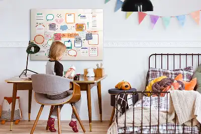 Tavle til at tegne magnetisk Farverigt vision board