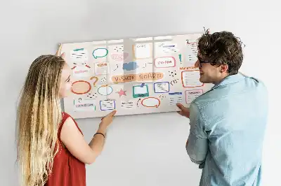 Tavle til at tegne magnetisk Farverigt vision board