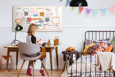 Tavle til at tegne magnetisk Farverigt vision board