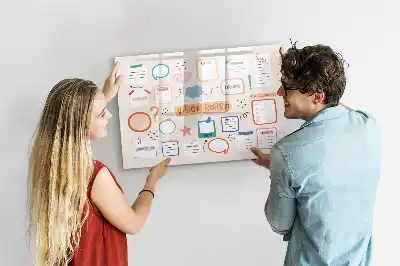 Tavle til at tegne magnetisk Farverigt vision board