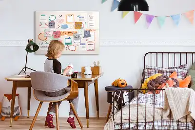 Tavle til at tegne magnetisk Farverigt vision board